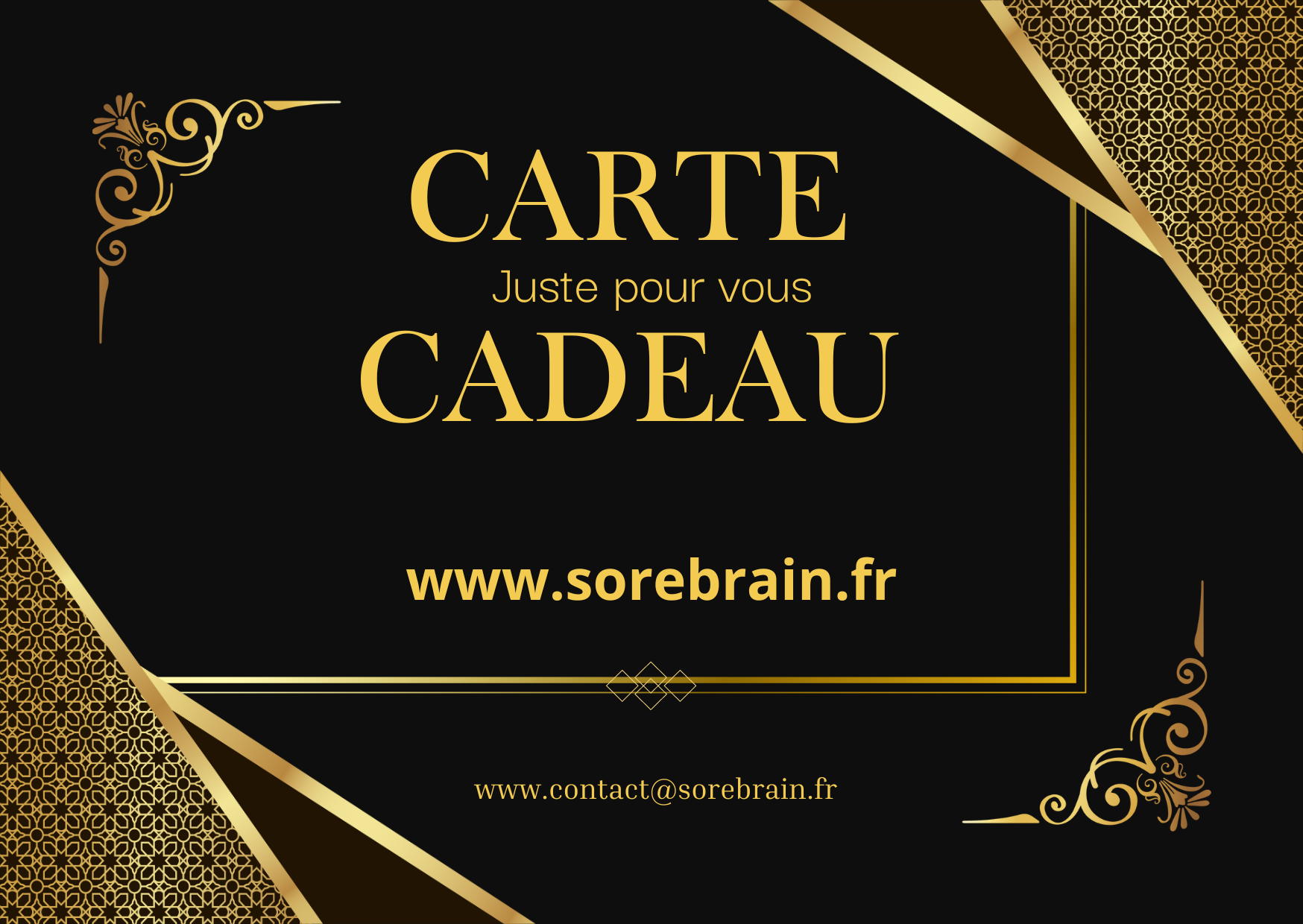 Carte cadeau Sorebrain SOREBRAIN