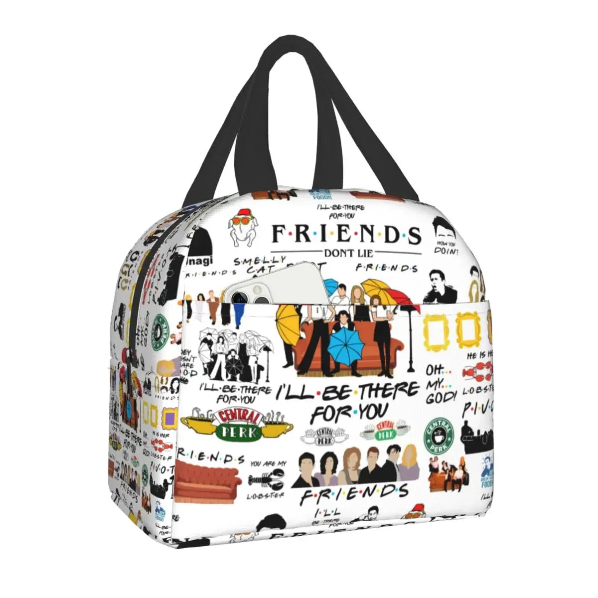 Sac à déjeuner isotherme avec motif de Central Perk Friends SOREBRAIN