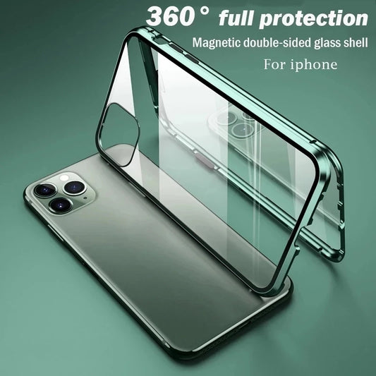 Coque de téléphone magnétique protection à 360° pour IPhone SOREBRAIN