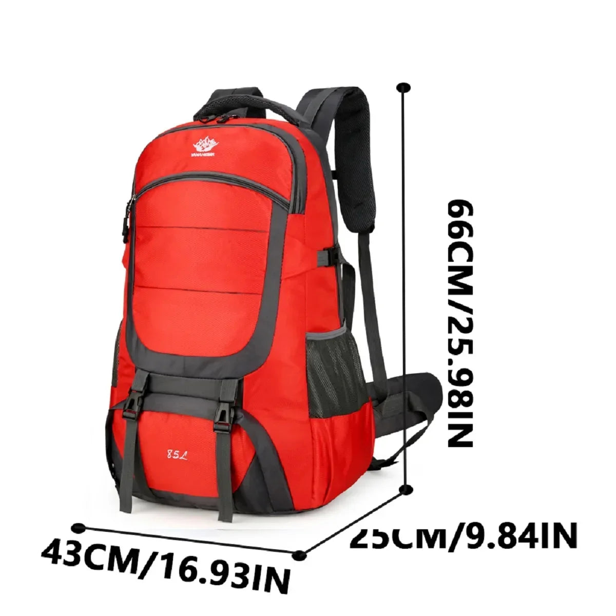 85L Large Capacity Outdoor Forest Travel Bag Tactical Mountaineering Bag Waterproof Reflective Backpack SOREBRAIN