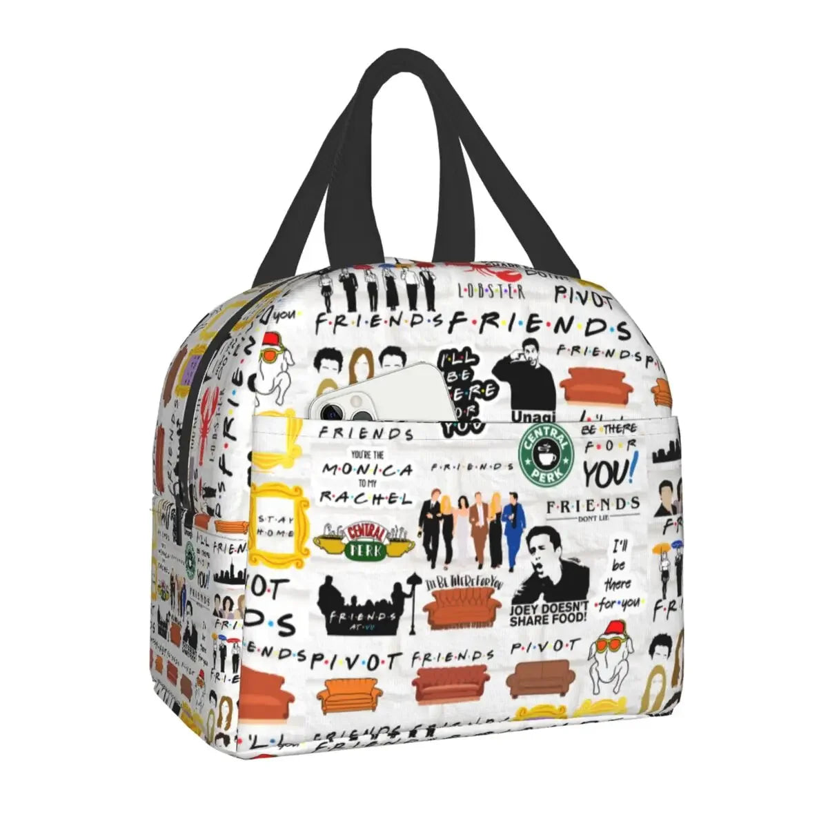 Sac à déjeuner isotherme avec motif de Central Perk Friends SOREBRAIN