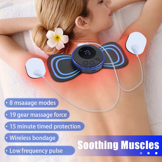 Masseur de cou rechargeable EMS Patch de massage cervical électrique - PROMOTION -20% SOREBRAIN