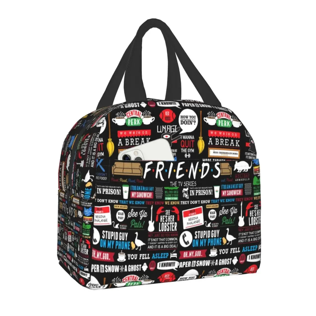 Sac à déjeuner isotherme avec motif de Central Perk Friends SOREBRAIN