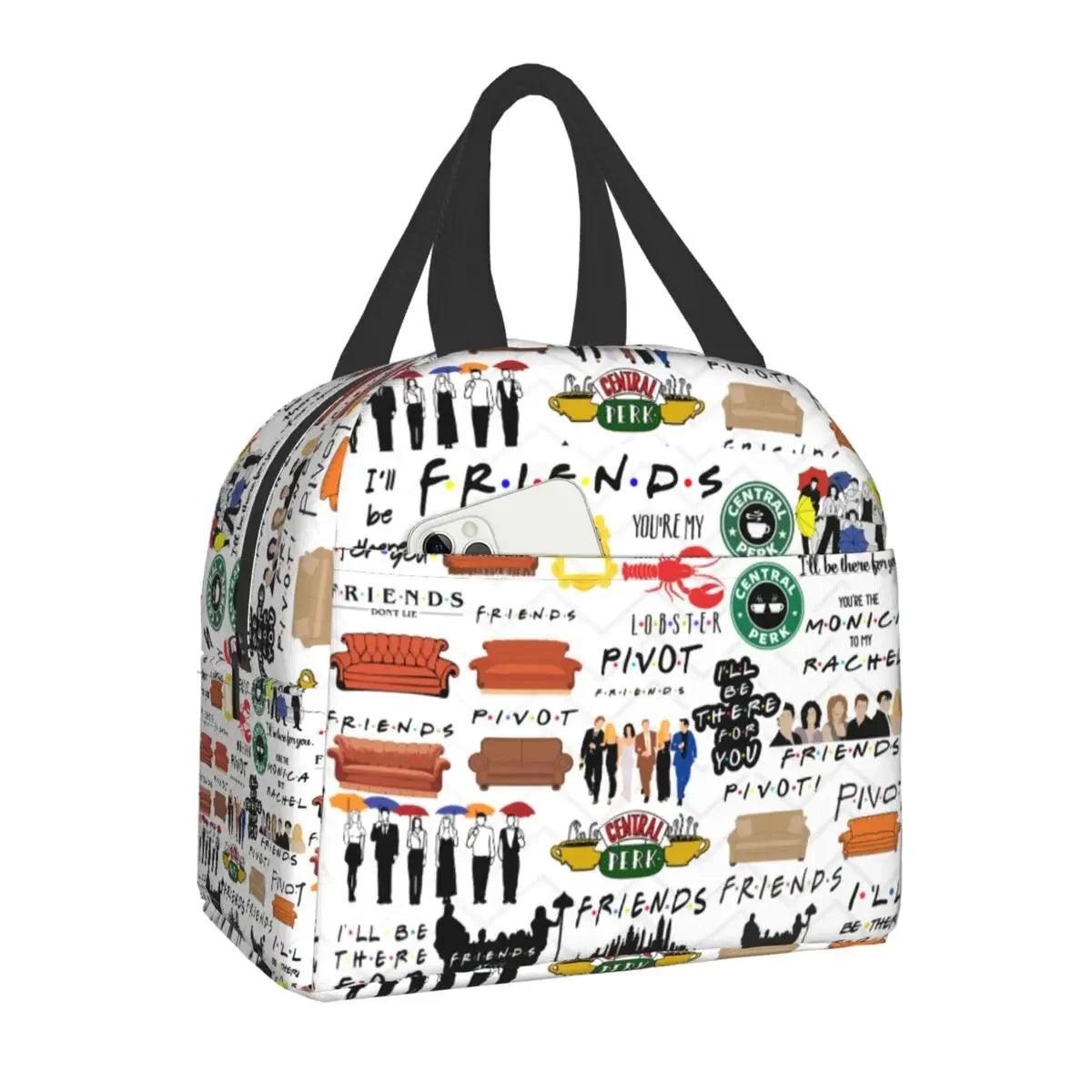 Sac à déjeuner isotherme avec motif de Central Perk Friends SOREBRAIN