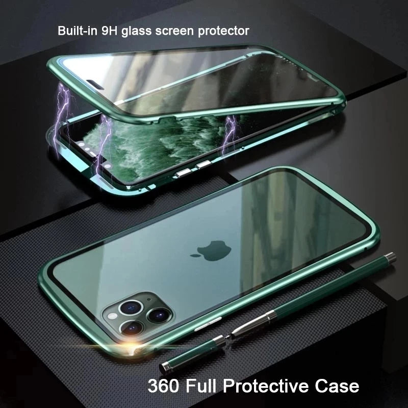 Coque de téléphone magnétique protection à 360° pour IPhone SOREBRAIN