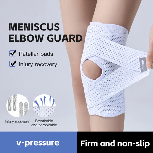 Outdoor Sports Knee Pads Summer Thin Men's and Women's Basketball, Running, Hiking and Other Daily Sports Knee Covers SOREBRAIN