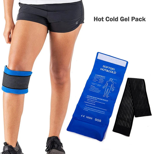 1PCS Reusable Hot Cold Gel Pack for First Aid Sports Muscle Pain Ice Heat Pad SOREBRAIN