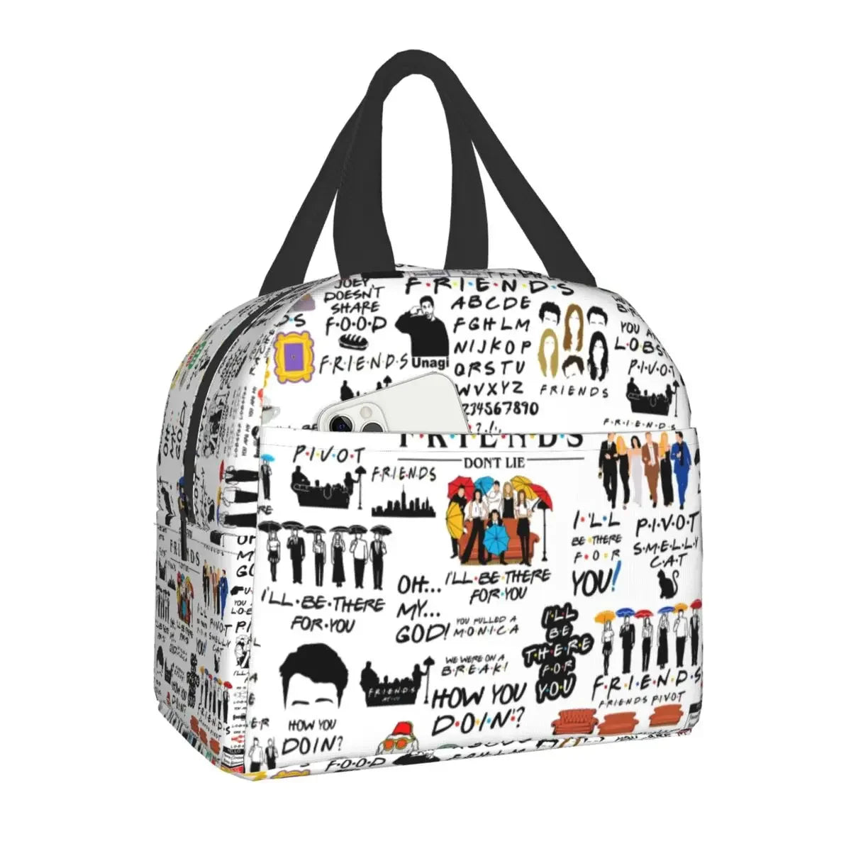 Sac à déjeuner isotherme avec motif de Central Perk Friends SOREBRAIN