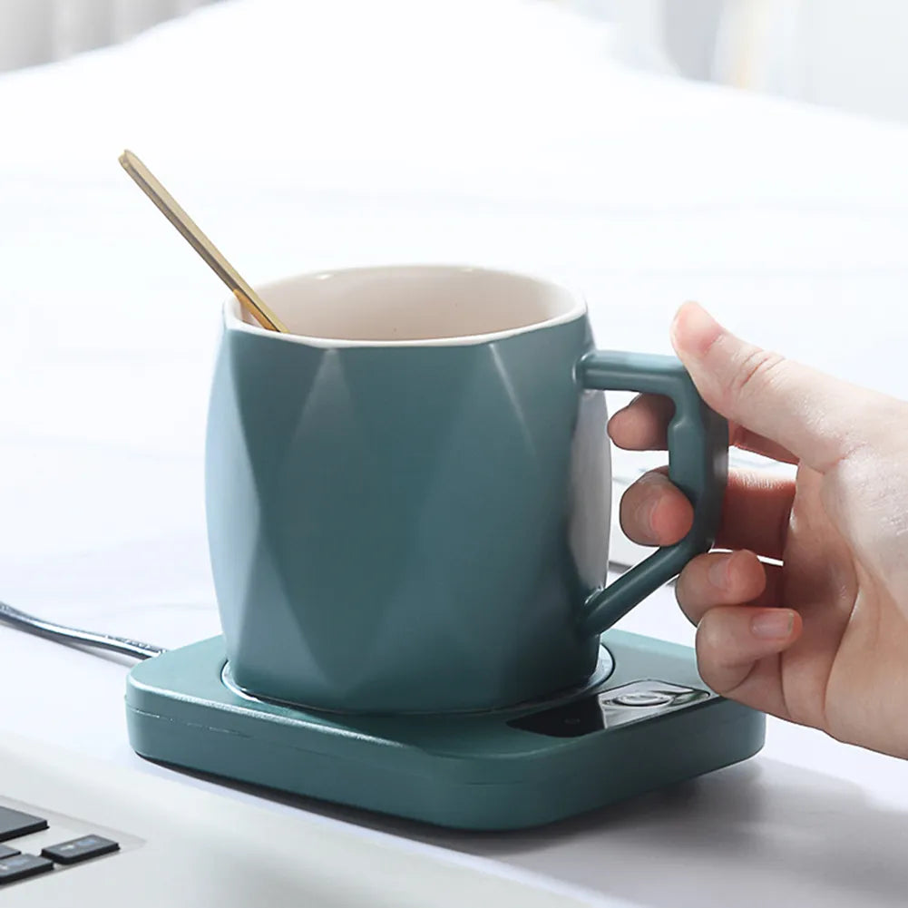 Chauffe-tasse électrique Usb, chauffe-tasse à café, tapis chaud, dessous de verre à température constante, pour la maison et le bureau PROMOTION -25% SOREBRAIN