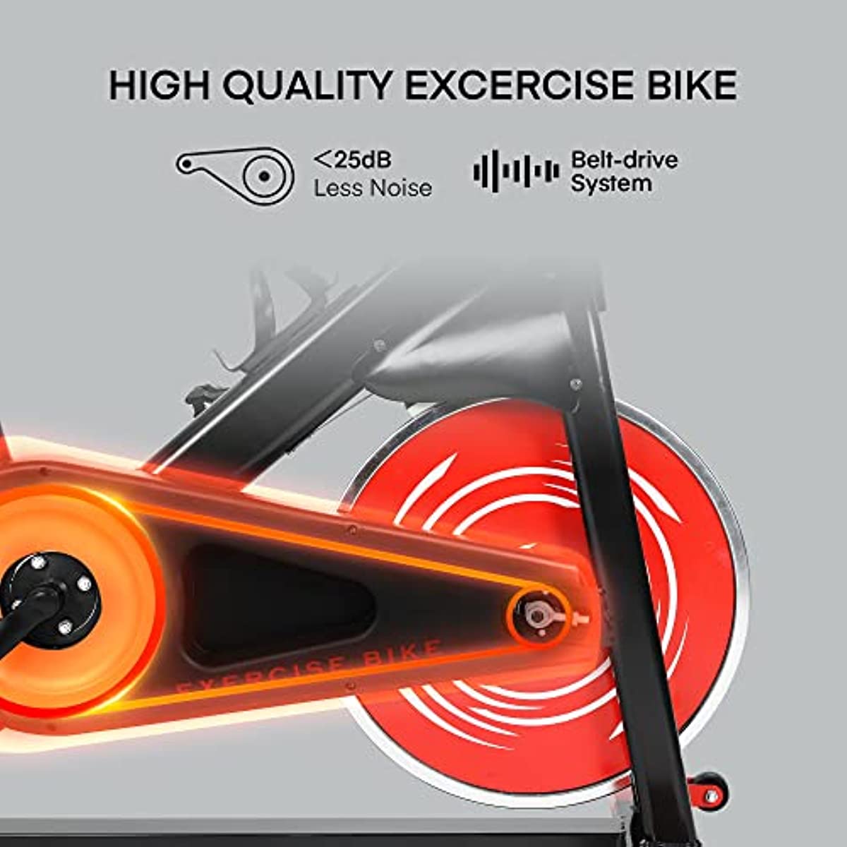 Vélo de spinning statique avec moniteur de fréquence cardiaque écran LCD SOREBRAIN