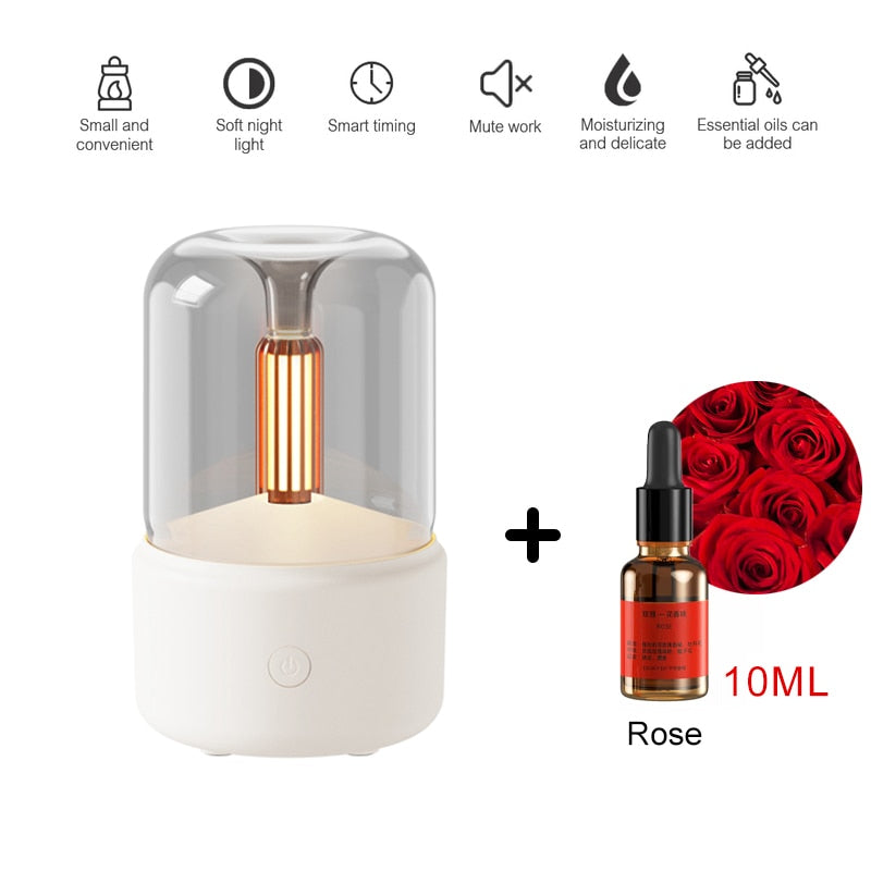 Diffuseur d'huiles essentielles de 120ML portable usb avec une lumière LED apaisante - PROMOTION -30 % SOREBRAIN