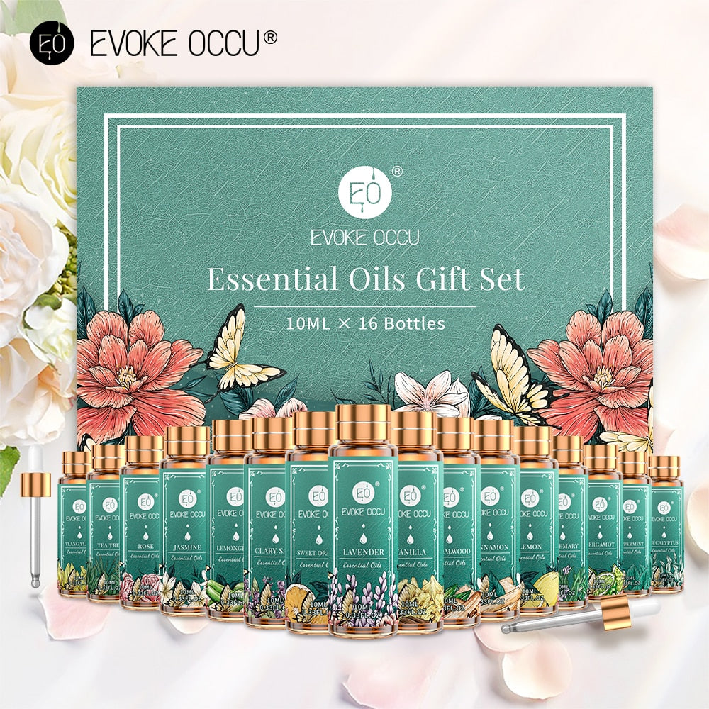 Coffret de 16 huiles essentielles de 10 ML pures 100% nature - PROMOTION -25% SOREBRAIN