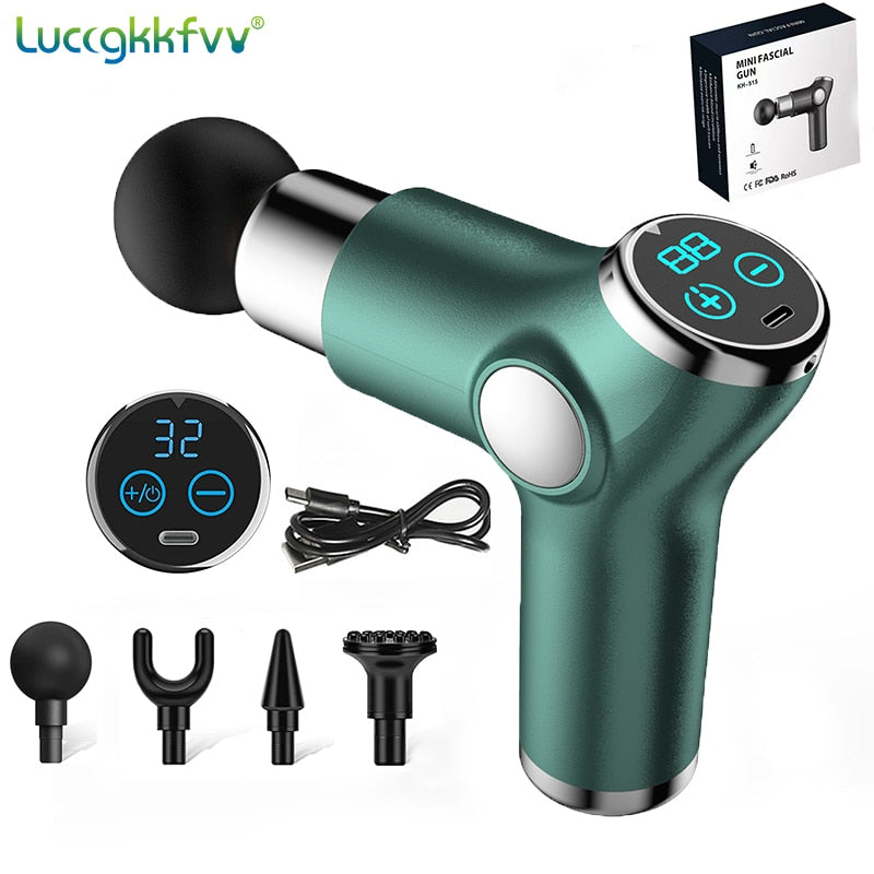 Pistolet de massage électrique portable LCD tissu profond et muscles, appareil de percussion pour le corps - PROMOTION -20% SOREBRAIN