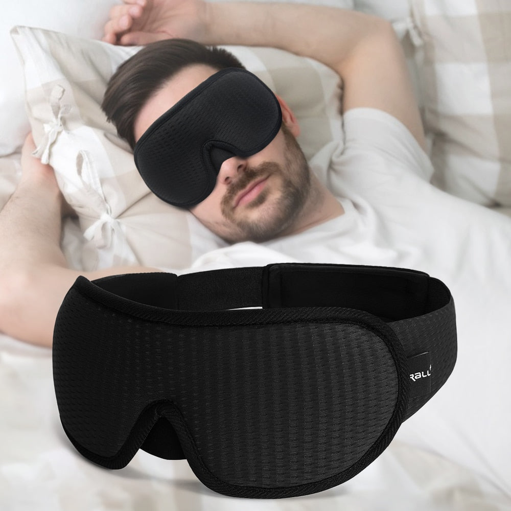 Masque de sommeil 3D léger et doux pour les voyages de nuits SOREBRAIN